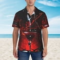 thumbnail image 5 of Picia Halloween Vampire Party Gentle Cotton Regular Fit Short Sleeve Casual Hawaiian Shirt for Men-Small, 5 of 8