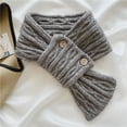 thumbnail image 2 of Aoochasliy Winter Scarfs Christmas Women's Solid Small Scarf Cute Girl Versatile Warm Neck Protection Knitted Wool Neck Scarf, 2 of 5