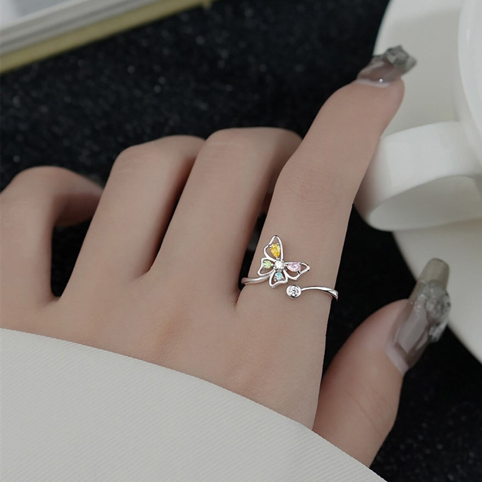1 Pair Hug Rings , I Love You Forever Love You Mother Gift Sister Gifts  Engraved Words Hugging Hands Open Ring Friendship Jewelry Gift Without Box  | Fruugo NO