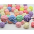 thumbnail image 4 of U8MO Craft DIY Mixed Pastel Color Acrylic 3D Carved Rose Flower Charm Beads 12mm 16mm-100pcs 14mm, 4 of 5
