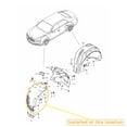 thumbnail image 3 of GABECHIN Right front section wheel housing liner For Bentley Flying Spur Aftermarket Replacement OEM:4W0809958, 3 of 3