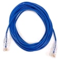 thumbnail image 4 of Micro Connectors E08-025BL-SLIM5 25 ft. Ultra Slim 28AWG Cat6 UTP RJ45 Patch Cables, Blue - Pack of 5, 4 of 4
