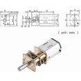 thumbnail image 4 of DC 6V Gear Motor with 1:1000 Ratio 15 RPM for Robotics and Automation Projects, 4 of 4