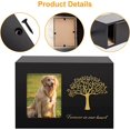 thumbnail image 5 of Urna para Perros Urna de Madera para Mascotas Urna para Perros y Gatos con Marco de Fotos Árbol de la Vida Bolsa de Tela para Recuerdo de Mascotas con Cenizas, 5 of 5