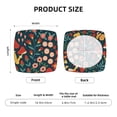 thumbnail image 6 of Gaeub Berries and Flowers Square Chair Seat Covers, Stretch Fitted Printed Chair Seat Cushion Cover for Kitchen, Office - One Size, 6 of 9