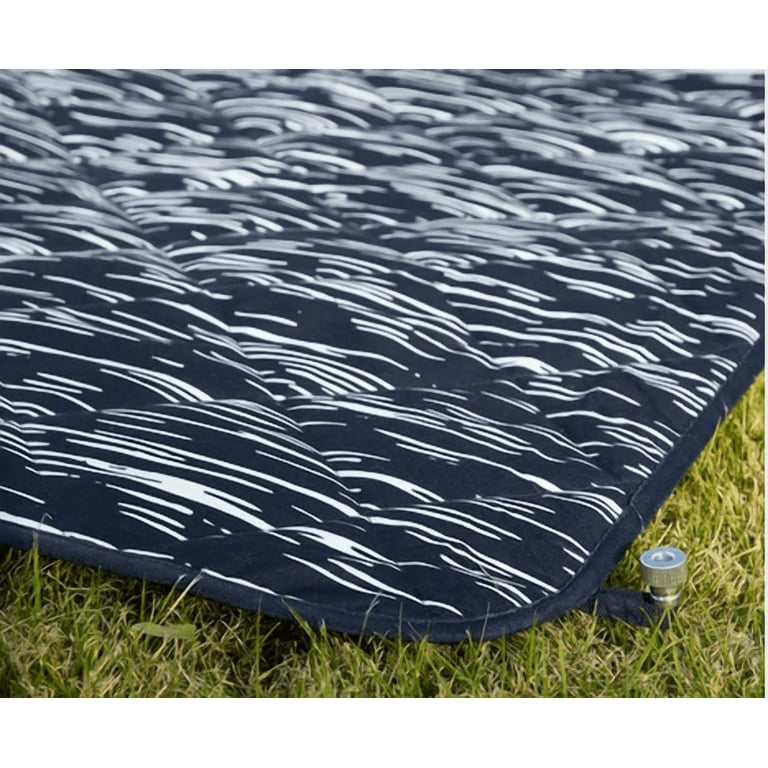 Couverture Imperméable Columbia - 72x72 Pouces - Bleu/blanc Avec Sangle