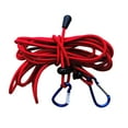 thumbnail image 1 of Laisse de Remorquage Réglable Extensible pour Kayak/Canot de 12 Pi, 4 mm de Diamètre, avec Lanière et Double Rouge, 1 of 6