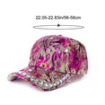 thumbnail image 2 of Slccxzc Women's Rhinestone Pearl Baseball Cap Colored Back Buckle Cool Star Cap Carnival Reflective Visor, 2 of 7