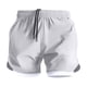 thumbnail image 2 of pstuiky Abreviatura para hombres, Pantalones cortos deportivos de doble capa para hombre, de color liso Pantalones cortos de baloncesto, 2 of 6