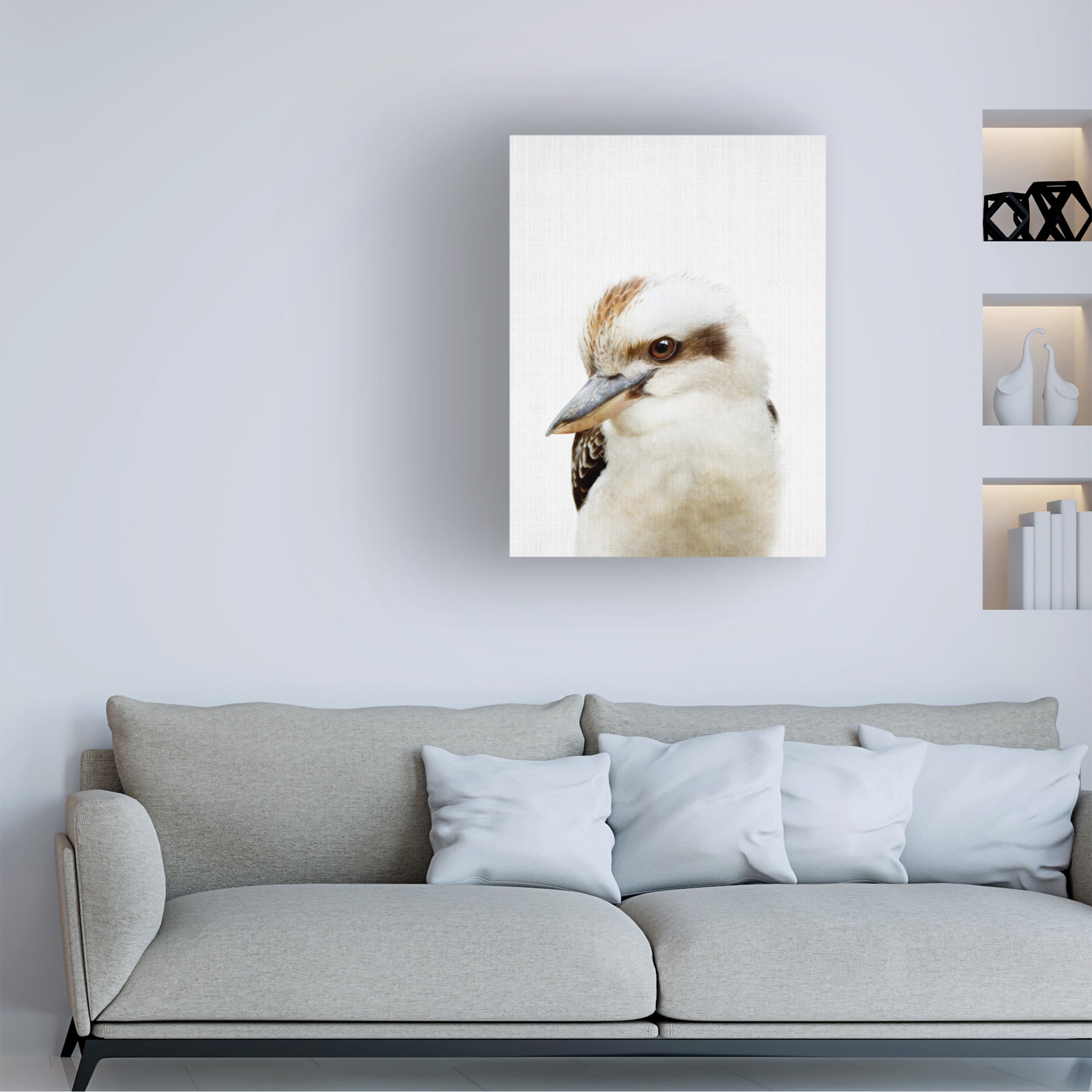 Lola Peacock 'Peekaboo Kookaburra' Canvas Art
