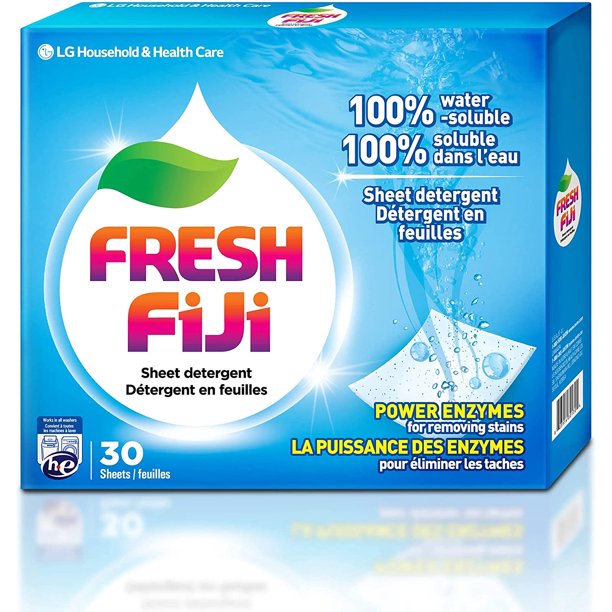 LG Fresh FiJi Laundry Detergent Sheets, up to 60 Loads (30Sheets