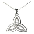 thumbnail image 3 of JOYARIS Dije Triqueta Zirconias Plata Solida 925 + Cadena Plata 925 DM-0000108, 3 of 4