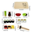 thumbnail image 3 of Rirozkan Wooden Sushi Toy Set, Pretend Play Kitchen Cooking Toy, Simulation Food Play Set for Role Play and Hand Eye Coordination, 3 of 7