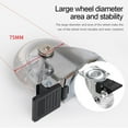thumbnail image 6 of Desk Office Transparent Pulley Rollers Wheel Swivel Office Chair Wheels Mute Wheel Furniture Caster Chair Caster 3 INCHES BRAKE, 6 of 7