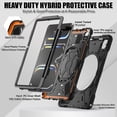 thumbnail image 4 of FJLBDE Case for iPad Pro 11 Inch M5 2025 / M4 2024, Shockproof Protective Tablet Cover with Mounting Holes, Wall Mount and Stand, Black, 4 of 7
