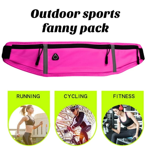 WOLMIK Ceinture De Course Ultra Fine – Multi-Poches – Réglable 60-120 Cm – Étanche – Unisexe – Noir