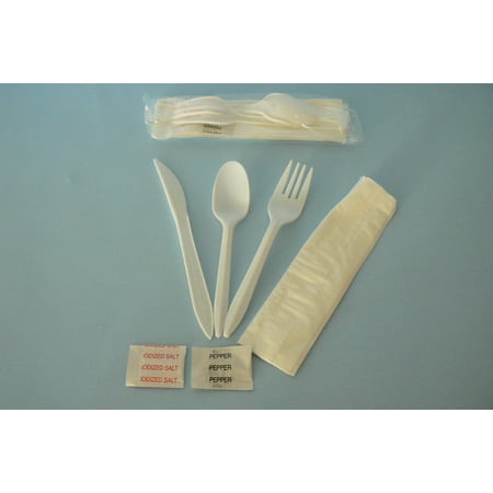 Pupper Weight - (Price/Case)Goldmax MK7 Fork Knife Spoon Kit Salt & Pepper Medium Weight 1-250 Count