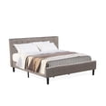 thumbnail image 2 of East West Furniture Nolan 3-Piece Wood King Bedroom Set in Brown Taupe/Walnut, 2 of 7