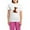 With Pink Pant, variant on CafePress - Dachshund Christmas Women's Light Pajamas - Women's Short Sleeve Print T-Shirt and Pants Light Cotton Pajama Set