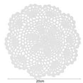 thumbnail image 5 of Dream Lifestyle 6pcs Doilies, Crochet Cotton Lace Table Placemats Doilies, Handmade Round Crochet Doilies Hook Flower Hollow Decorative Cushion Plate Pad Insulation Dining Table Mats 8inch, 5 of 8
