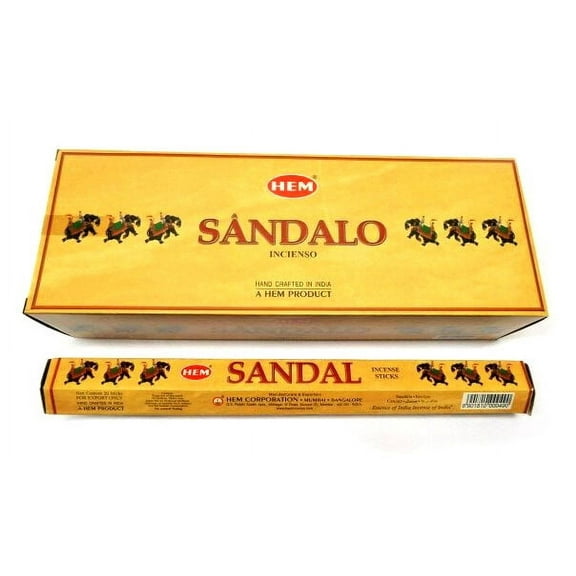 HEM Sandal (Sandalwood) 120 Incense Sticks (6 X 20 Stick Packs)