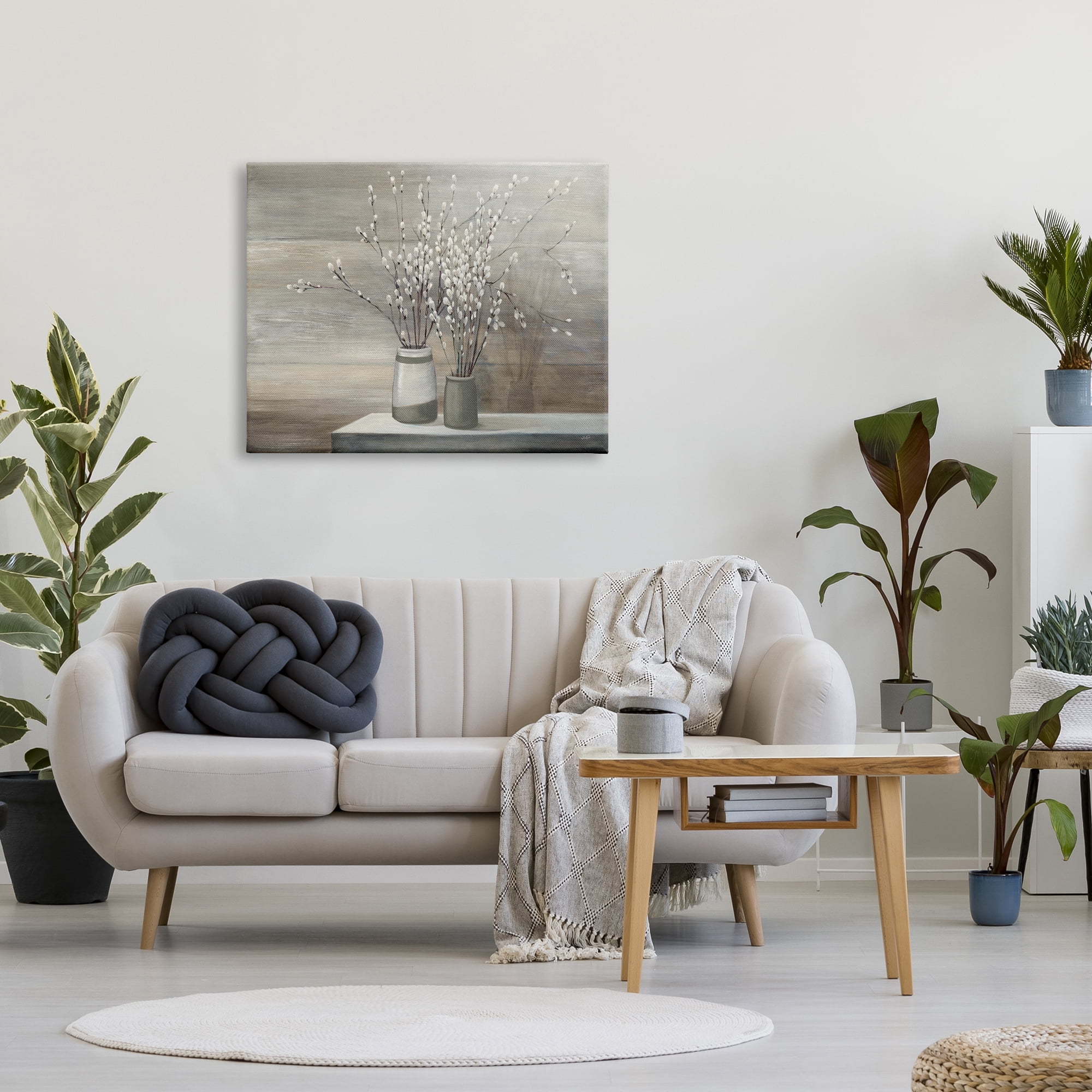 Stupell Industries Pussy Willow Still Life Canvas Wall Art