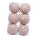 thumbnail image 3 of 6 bolas navideñas de espuma envueltas en hilo con cuerda para colgar, adornos para el hogar, para aniversarios y interiores. Champán, 3 of 8