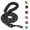 Black, variant on Jinswick 4.9 FT Strong Dog Leash, Leash Bite-Resistant,Durable Nylon Rope with Comfortable Padded Handle and Highly Reflective Threads Durable Dog Leashes for Small Medium and Large Dogs (Blue)