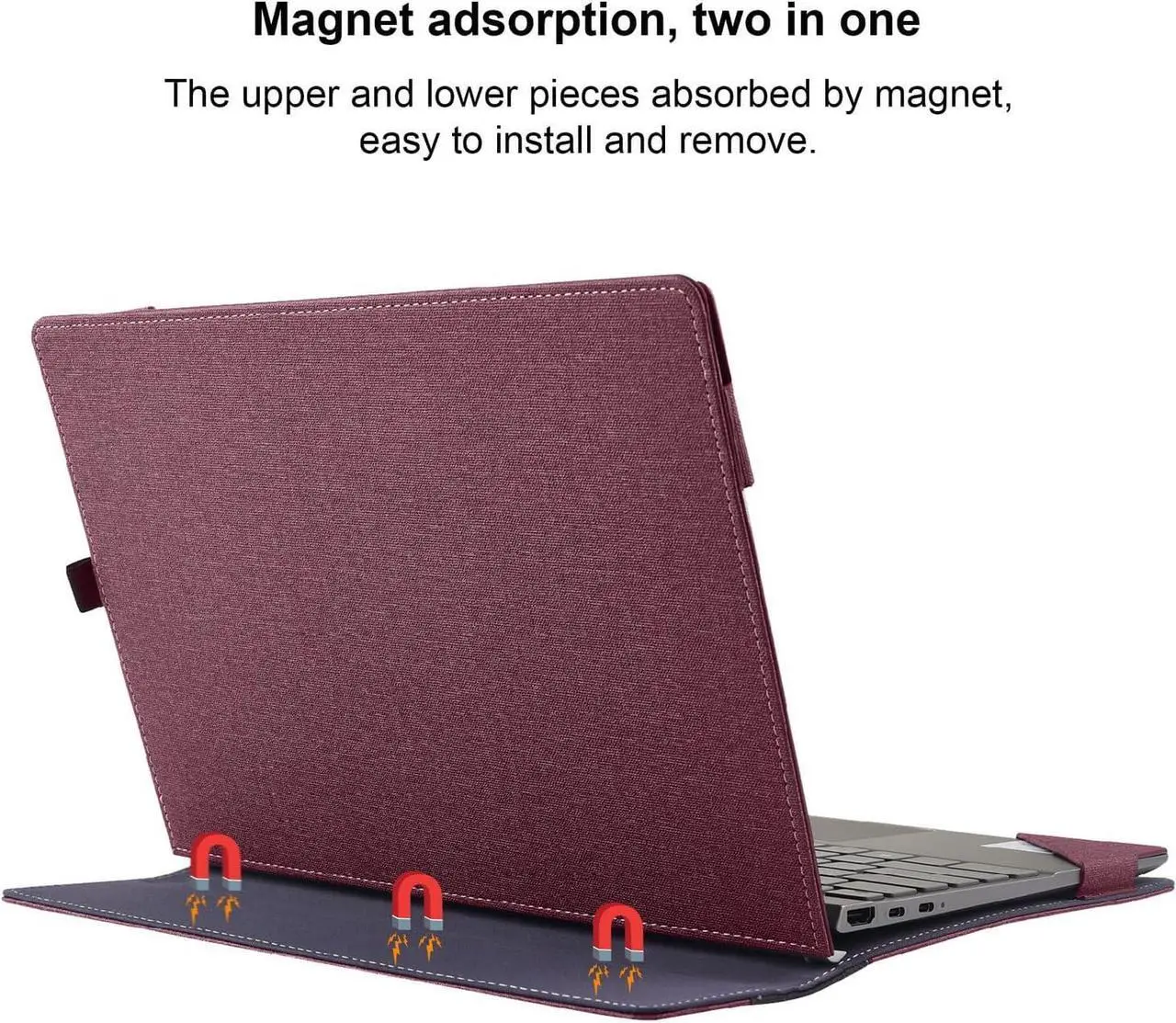 Laptop Case Cover for Lenovo IdeaPad 5 2-in-1 16AKP10 /16IAL10 Sleeve(Not for Other Models),16 inch PU Leather Notebook PC Protective Bag with Pen Holder