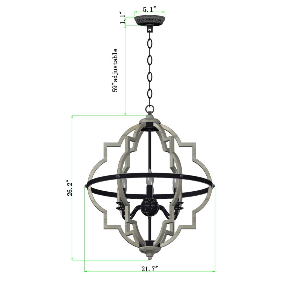 Kepooman 6-light Rustic Farmhouse Chandelier, Rustic Industrial Iron Chandeliers for Living Room Bedroom Kepooman 6-light Rustic Farmhouse Chandelier, Rustic Industrial Iron Chandeliers for Living Room Bedroom