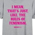 thumbnail image 3 of Mean Girls - Rules Of Feminism - Women's Oversized T-Shirt, 3 of 5
