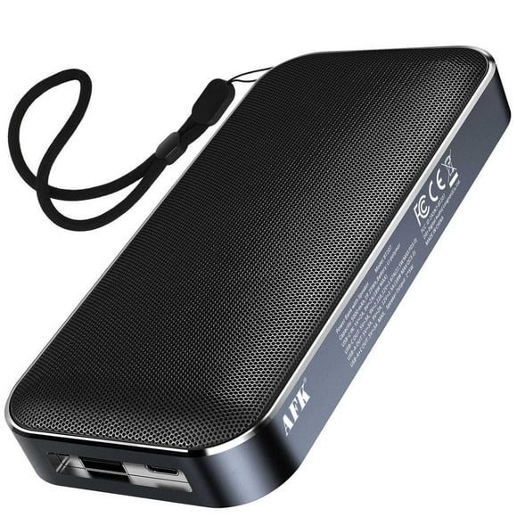 AFK Portable Charger with Bluetooth Speaker, 22.5W Fast Charging Power Bank,Battery Pack with 2 Ouputs,Travel Phone Charger Compatible for iPhone Android Phones etc