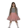 thumbnail image 3 of Wear Sierra Girls' Fit and Flare Combo, Striped Bodice, Lace Skirt, Cotton, Size 7, 1-Pack, 3 of 4