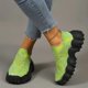 thumbnail image 1 of Zapatos de mujer Moda Estampado de leopardo Colorblock Detalle de punto Gráfico Calcetín Zapatos Suela gruesa Zapatillas de deporte de punto volador Wmkox8yii shalkjhdk2159, 1 of 1