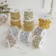 thumbnail image 2 of New Christmas beaded chain gold Christmas tree dress up electroplated beads DIY material ornaments Christmas scene layout gold fishing line round, 2 of 5