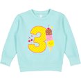 thumbnail image 2 of Inktastic Ice Cream Third Birthday Pink Toddler Sweatshirt, 2 of 4