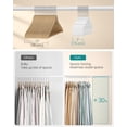 thumbnail image 4 of Perchas SONGMICS de plástico pesado, 50 unidades, color blanco nube, 4 of 6