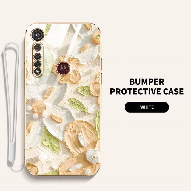 Funda Personalizada Motorola Moto G8 Plus/G8 Power Lite Play Estilo De Pintura Al Óleo Creativa De Lujo De Alta Calidad De Silicona Resistente A Los Golpes Para Teléfono