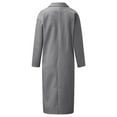thumbnail image 2 of Abrigo de invierno para mujer con doble botonadura de mezcla de lana Peacoat, 2 of 3