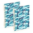 thumbnail image 3 of joogoo Spiral Journal Notebook Cartoon Dolphins-z2 College Ruled Notebooks 8.3" x 5.7" 1 PC, 3 of 8