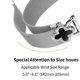 thumbnail image 4 of For Huami Amazfit GTS Milanese Band Electroplated Metal Watch Strap Clover Decor, Size: S - Silver B, 4 of 5
