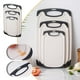 thumbnail image 1 of Juego de tablas de plástico | Extra grande, antideslizante, apta para lavavajillas | Diseño apto para cuchillos, con ranuras para carne, verduras, fruta | Empuñadura fácil, zona de rectificado, 1 of 7