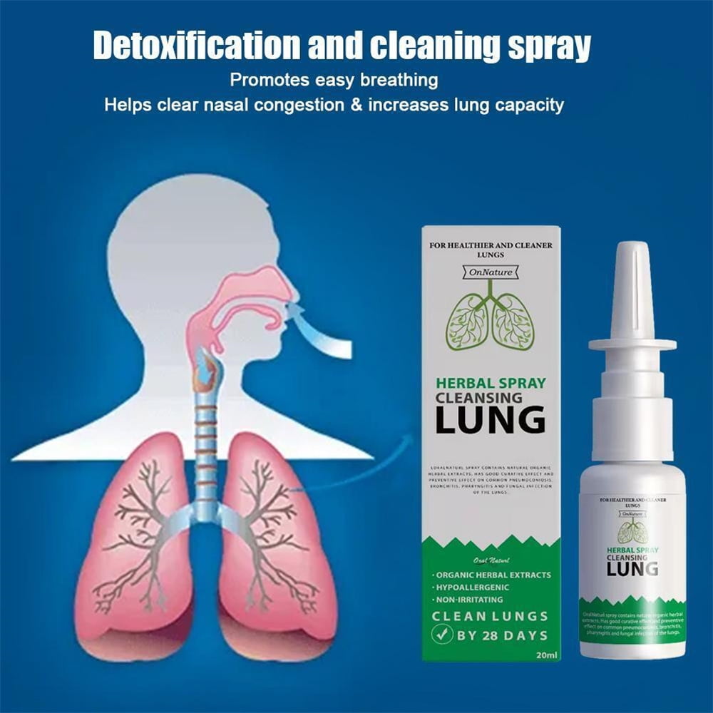 1/3/5 Pcs Lung Detox Herbal Cleanser Spray for Smokers Clear Nasal