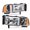 Clear Lens Clear Housing Amber Reflector, variant on PIT66 LED Headlights Headlamps Assembly Clear Lens Black Housing Clear Reflector,Fit for Dodge Ram 1500 2500 3500 1994-2002
