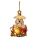 thumbnail image 1 of Navidad árbol de Navidad adornos perro gnomo de madera colgante,Christmas Tree Bauble With Christmas Hat,Christmas Tree Decoration Christmas Gnome Made Of Wood Christmas Dog Christmas Tree, 1 of 7