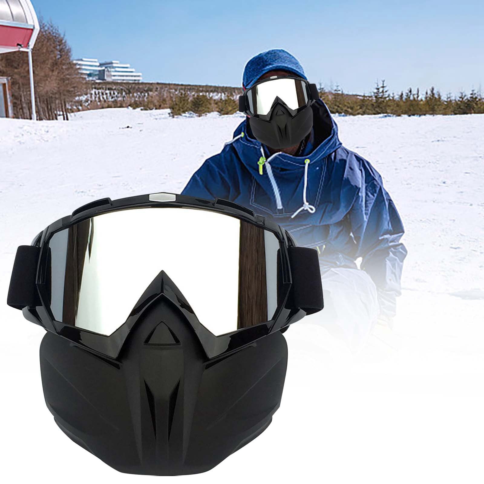 AJGRHE Motorcycle Goggles Off Road Racing Eyewear for Ski Wind and Riding Glasses A