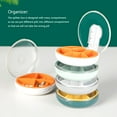thumbnail image 3 of Kearding Caja divisora ​​de pastillas, rebanadora reutilizable de acero inoxidable, divisor de tabletas para interiores y exteriores, Almacenamiento y organización del hogar Blanco, 3 of 6