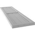 thumbnail image 6 of Ekena Millwork 14"W x 76"H Americraft Four Board Exterior Real Wood Two Equal Panel Framed Board-n-Batten Shutters (Per Pair), Primed, 6 of 9