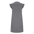 thumbnail image 4 of Dresses for Women, Womens Summer Mini Dress Casual Loose Sleeveless Crewneck Slit Basic T Shirt Dresses with Pockets, 4 of 6