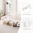 thumbnail image 4 of Merrland King Size Metal Bed Frame, 18" Platform Bed with Large Under-Bed Storage Space, Noise-Free, Easy Assembly, White, 4 of 7